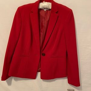 NWT Kasper Blazer/Jacket Red